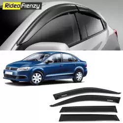 Buy Unbreakable Volkswagen Vento Door Visors in ABS Plastic at low prices-RideoFrenzy