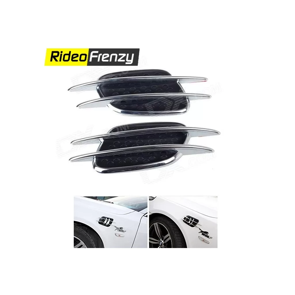 Buy Premium Twin Chrome Fendor Air Flow Body Graphics at low prices-RideoFrenzy