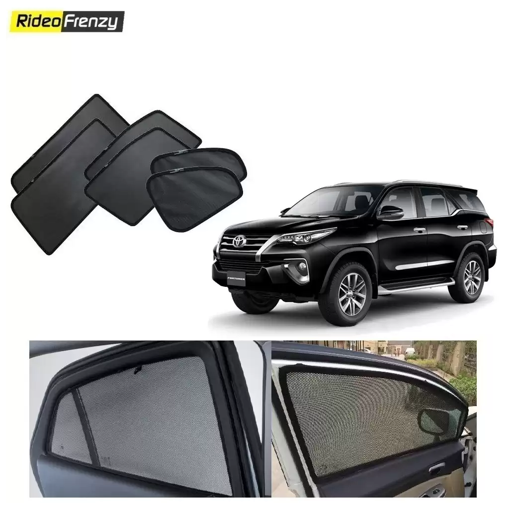 Buy New Toyota Fortuner Magnetic Car Window Sunshade-6pcs at low prices-RideoFrenzy