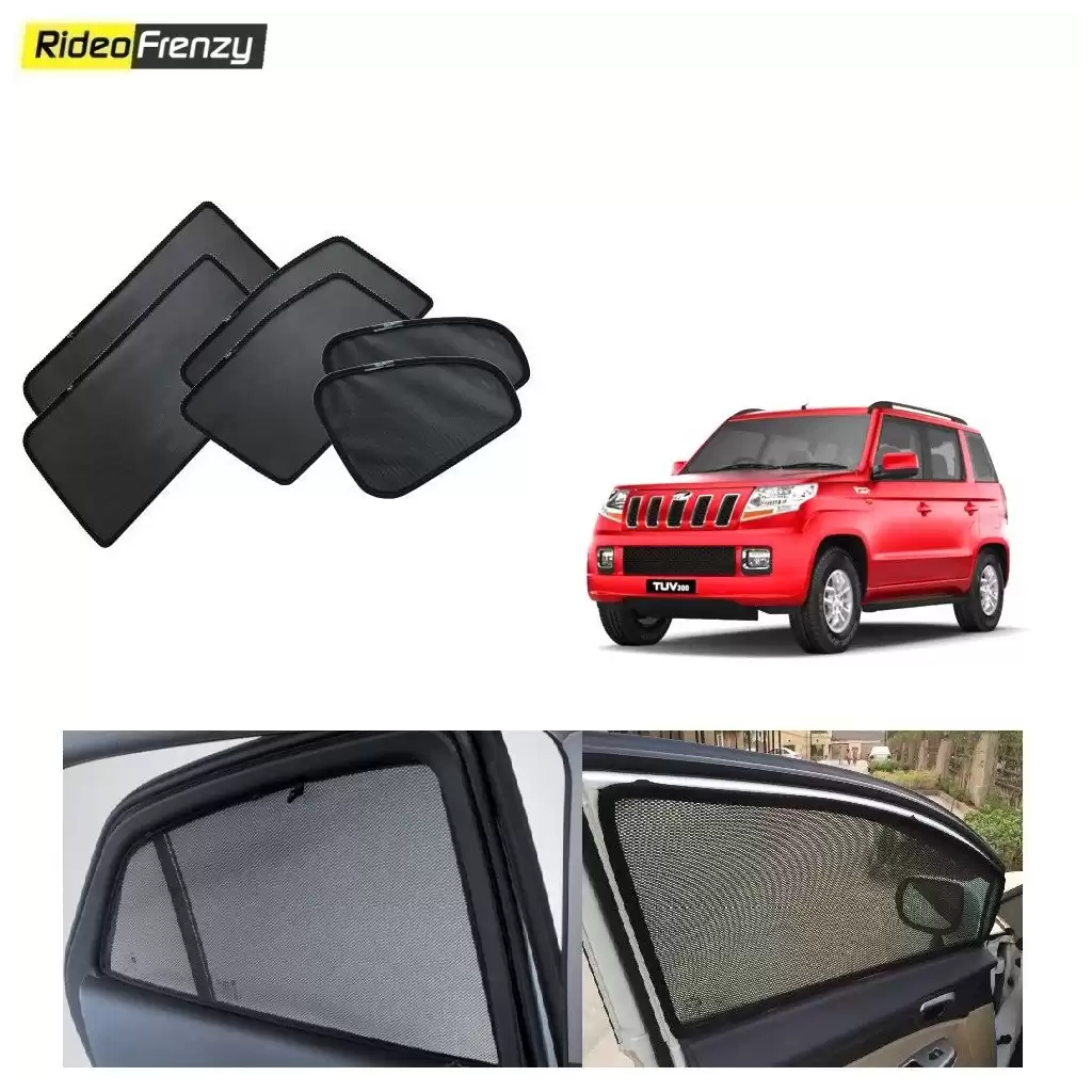 Buy Mahindra TUV300 Magnetic Window Sunshades online at low prices-Rideofrenzy