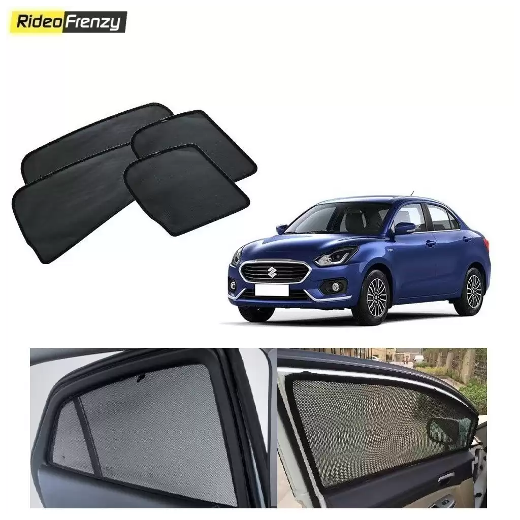 Buy Maruti Suzuki Dzire 2017 Magnetic Window Sunshade | 90% heat isolation