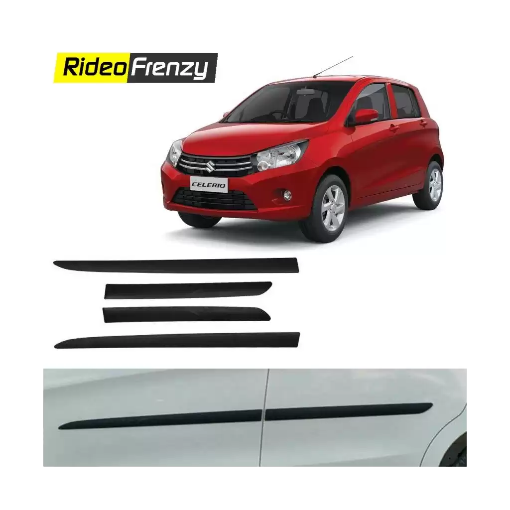 Maruti Celerio Original Matt Black Side Beading