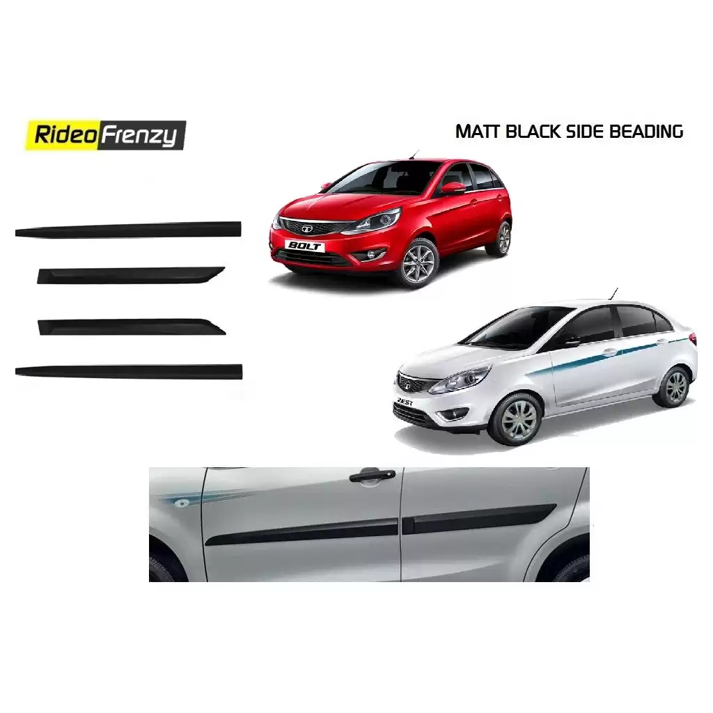 Buy Original Matt Black Tata Zest & Bolt Side Beading online at low prices-RideoFrenzy