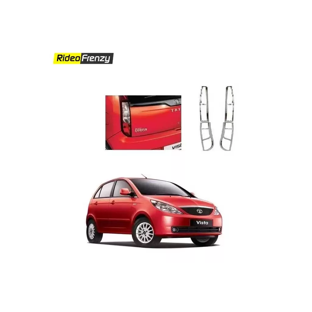 Buy Tata Indica Vista Chrome Tail Light Covers online at low prices-RideoFrenzy