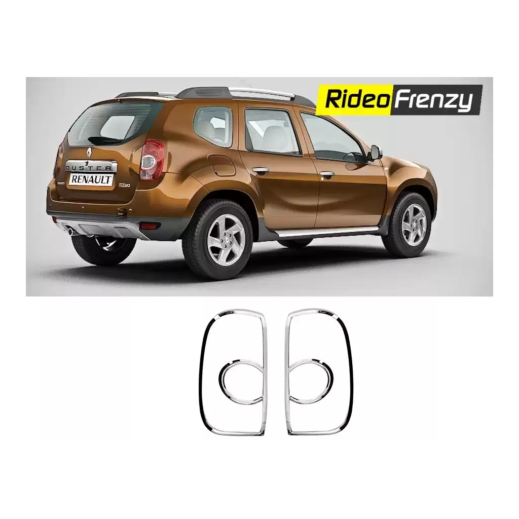 Buy Renault Duster Chrome Tail Light Cover at low prices-RideoFrenzy