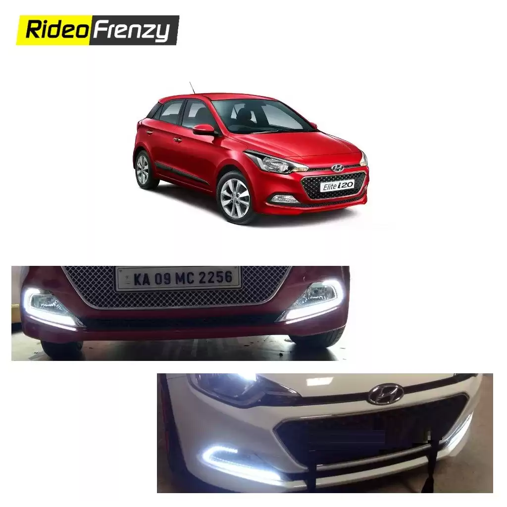 Buy Hyundai Elite i20 Power LED DRL-Day Time Running Lights at low prices-RideoFrenzy