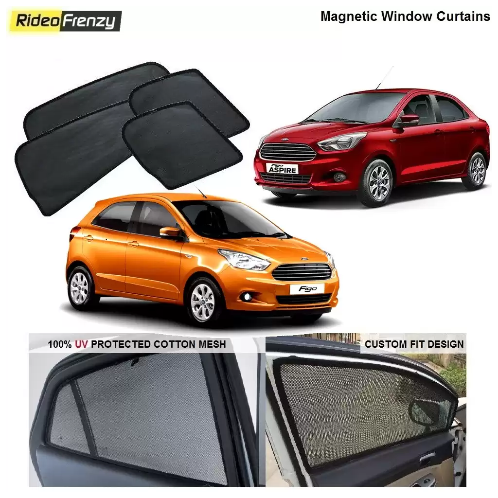 Buy Figo Aspire/New Figo Magnetic Car Window Sunshades at low prices-RideoFrenzy