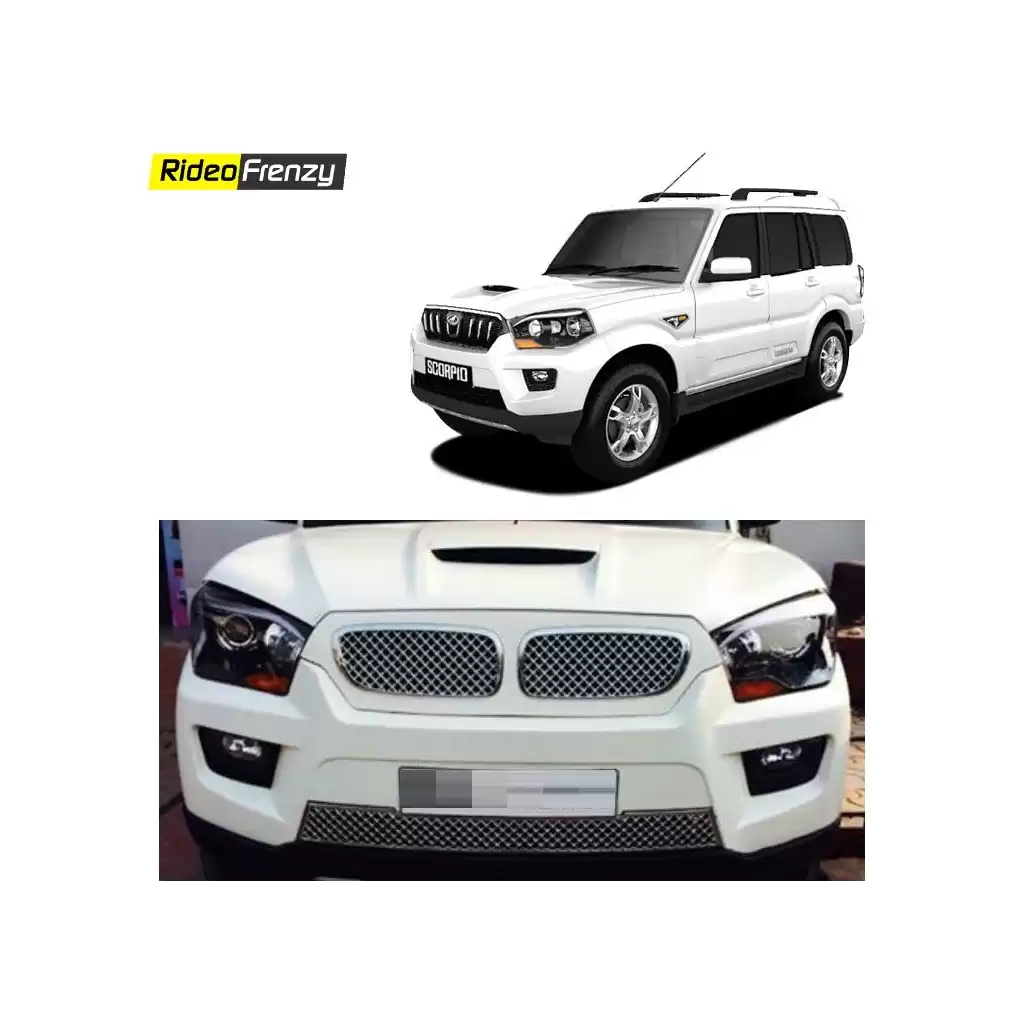 Buy New Mahindra Scorpio BMW Chrome Grill Covers at low prices-RideoFrenzy