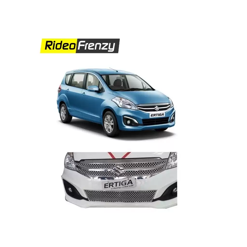Buy Maruti Ertiga Chrome Grill Covers Upper+Lower at low prices-RideoFrenzy
