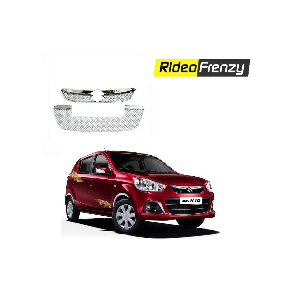 Buy New Maruti Alto K10 Front Chrome Grill Covers at low prices-RideoFrenzy