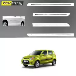 Maruti Alto 800 White Chrome Side beading