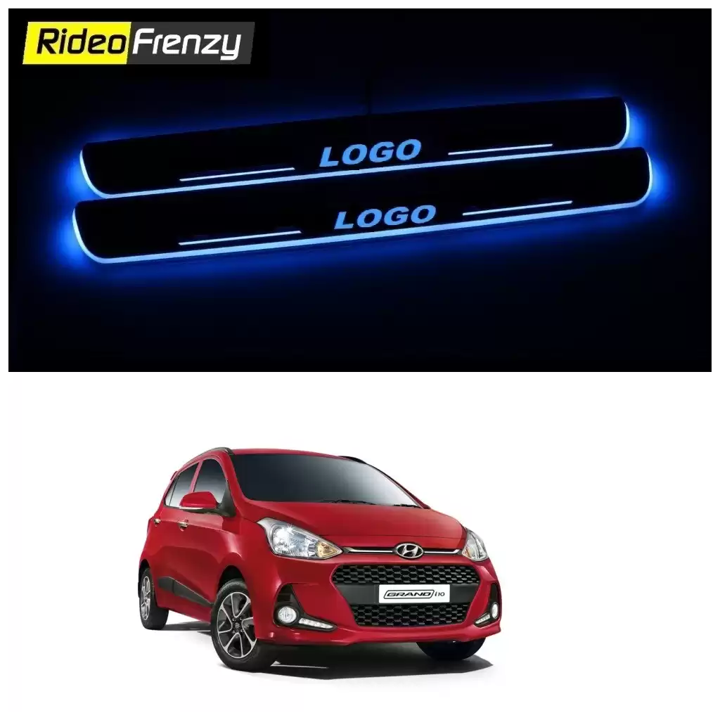 Buy Hyundai Grand i10 3D Power LED Illuminated Sill/Scuff Plates at low prices-RideoFrenzy