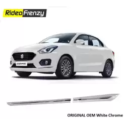 Buy Maruti Suzuki Dzire 2017 White Side Impact Beading | Original OE Type