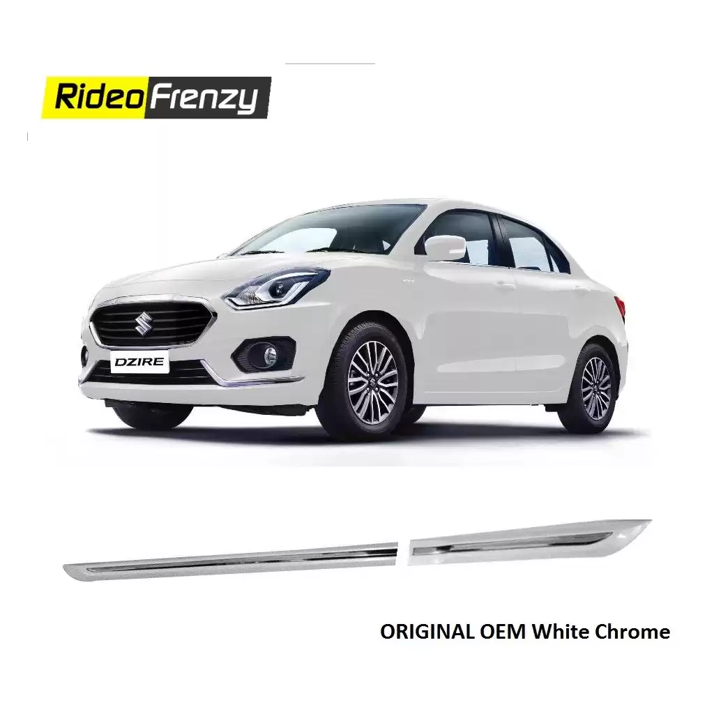 Buy Maruti Suzuki Dzire 2017 White Side Impact Beading | Original OE Type