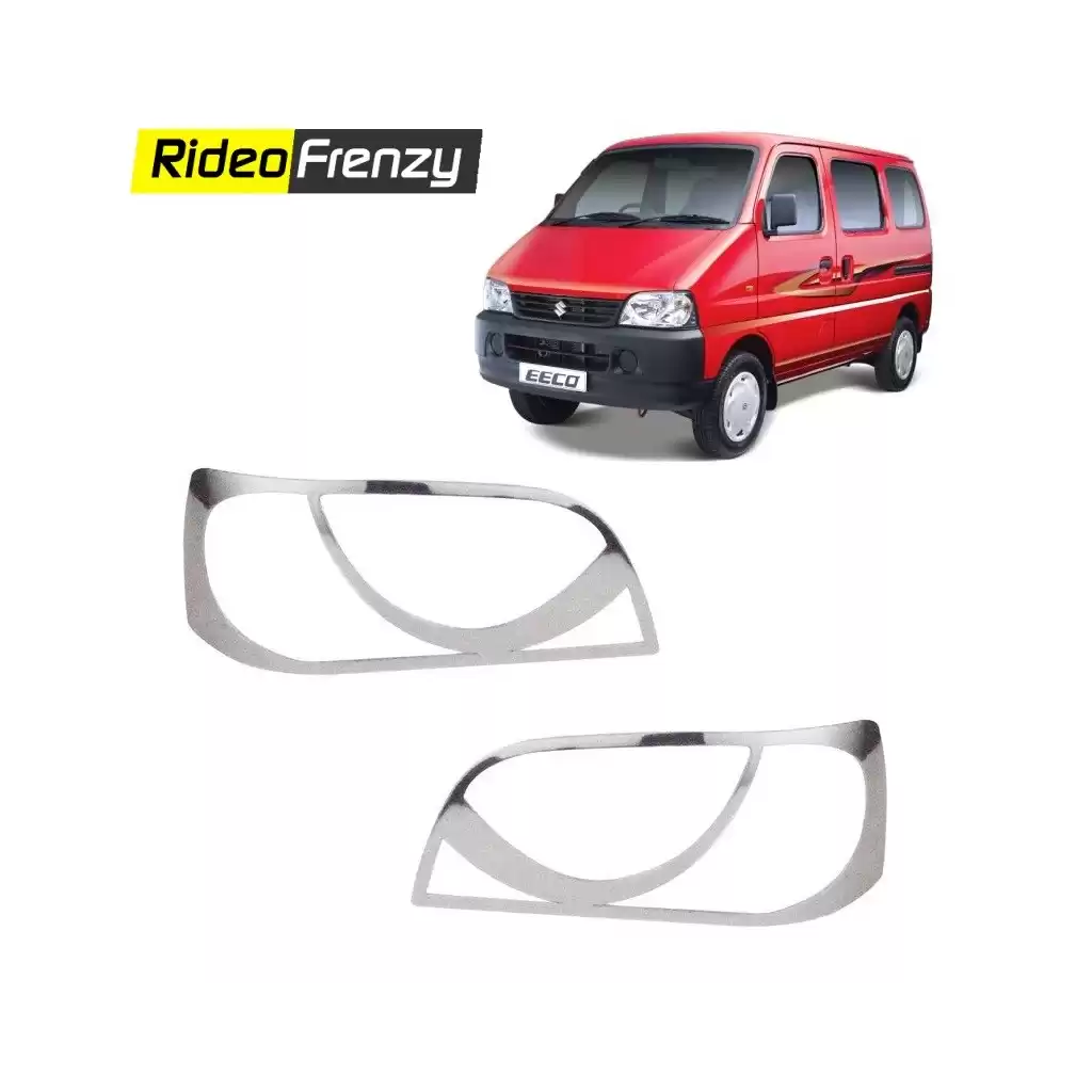 Buy Premium Maruti Eeco Chrome HeadLight Cover online at low prices-RideoFrenzy