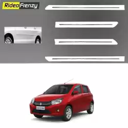 Maruti Celerio white Chrome Side beading