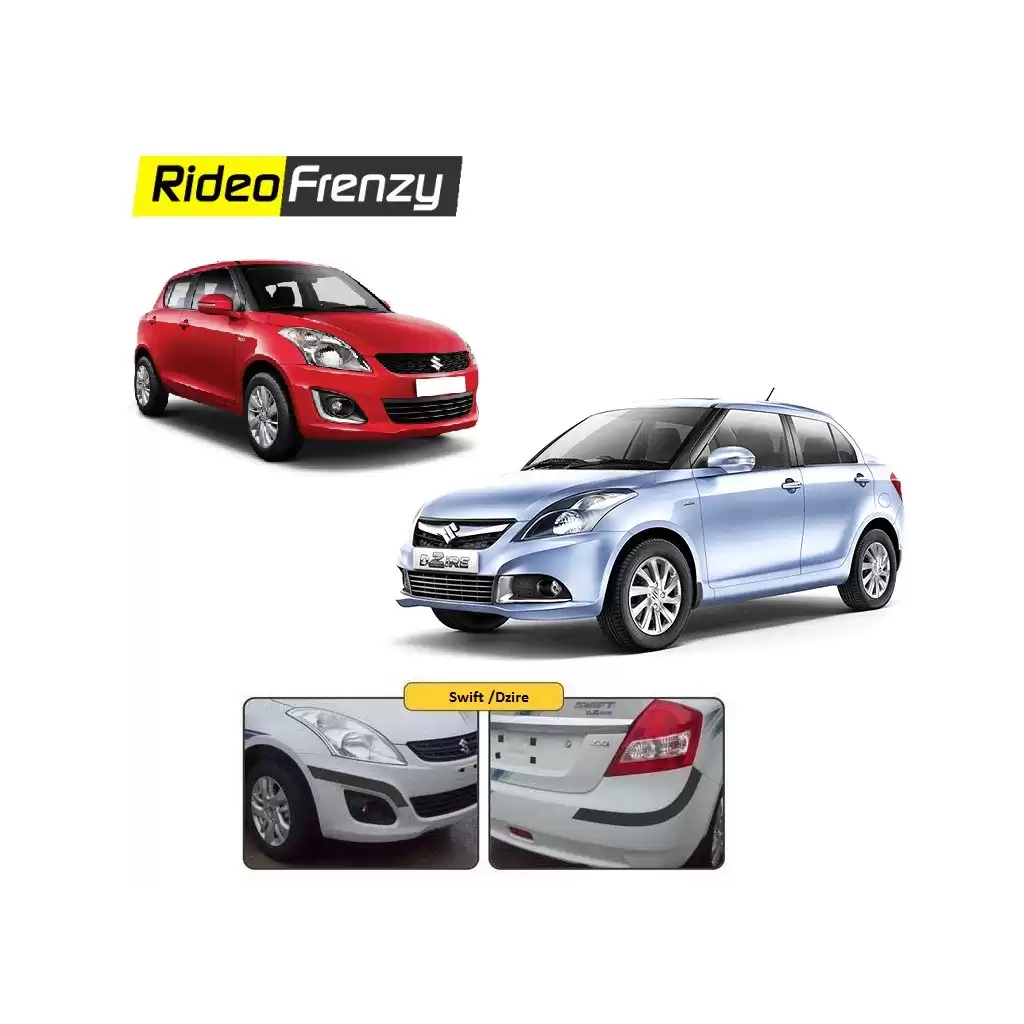 Buy Original Matt Black Maruti Swift/Dzire Bumper Protectors at low prices