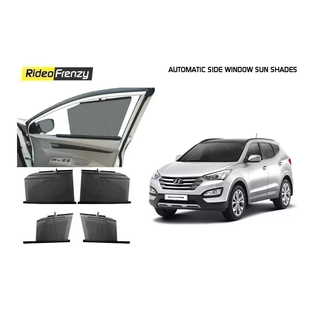 Buy Hyundai SantaFe Automatic Side Window Sun Shades online at low prices-RideoFrenzy