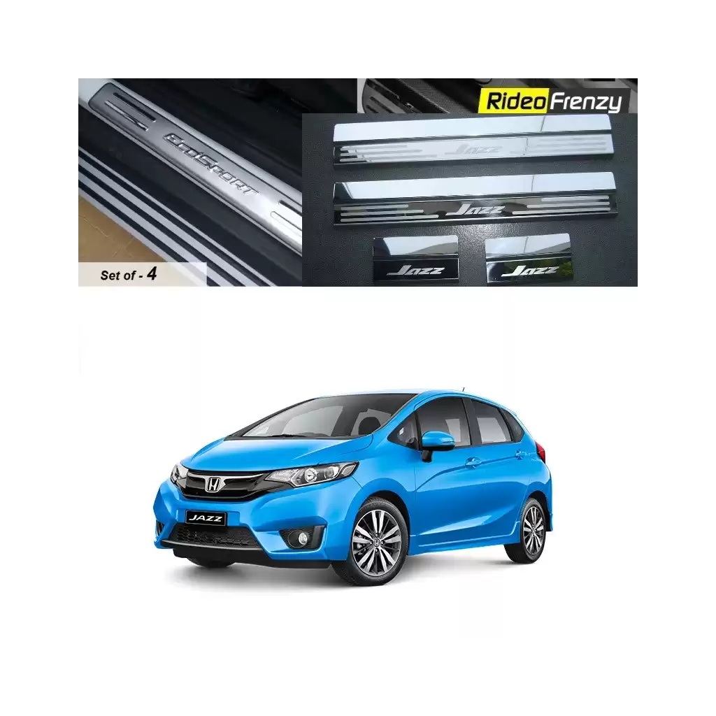 Buy Honda Jazz Door Stainless Steel Sill Plates online at low prices-Rideofrenzy