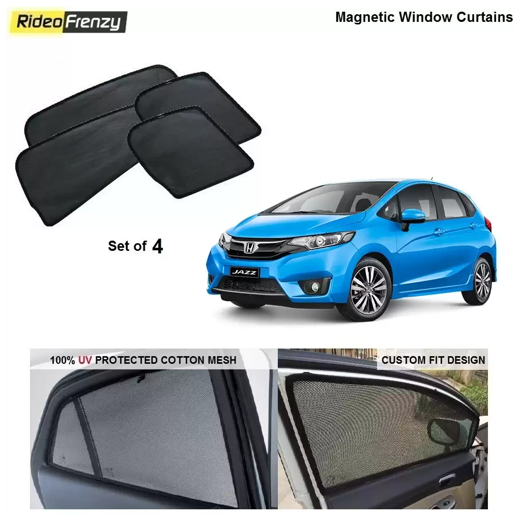Buy New Honda Jazz Magnetic Car Window Sunshades online at low prices-RideoFrenzy