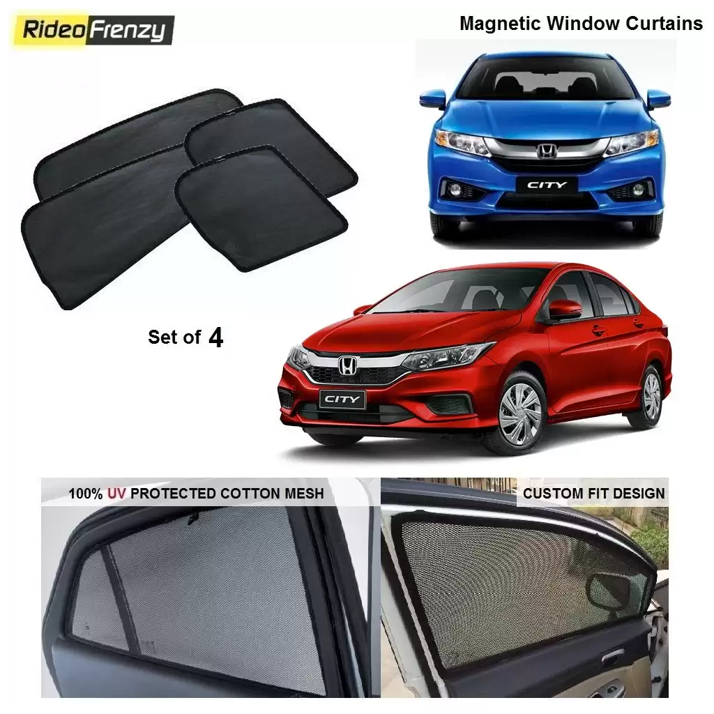 Buy Honda City Ivtec/Idtec Magnetic Car Window Sunshades at low prices-RideoFrenzy