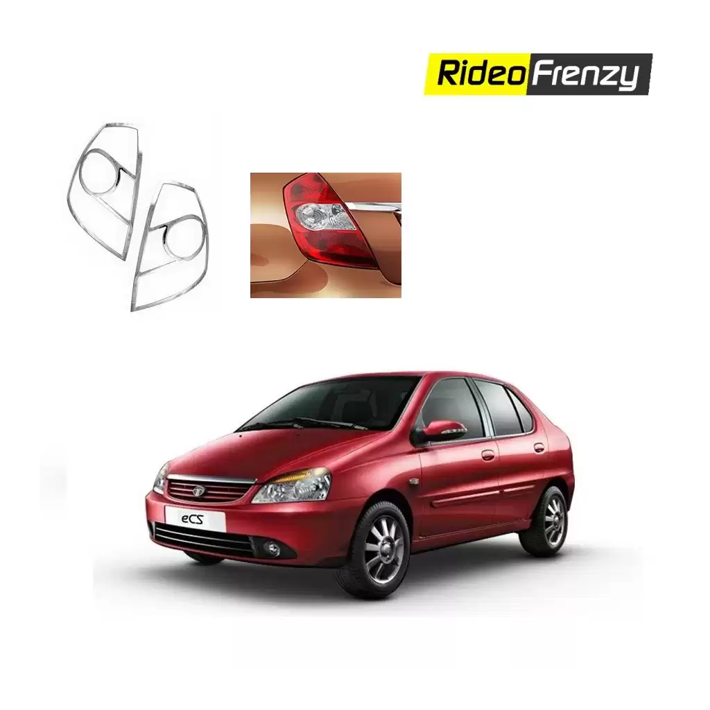 Buy Tata Indigo CS Chrome Tail Light Covers online at low prices-RideoFrenzy