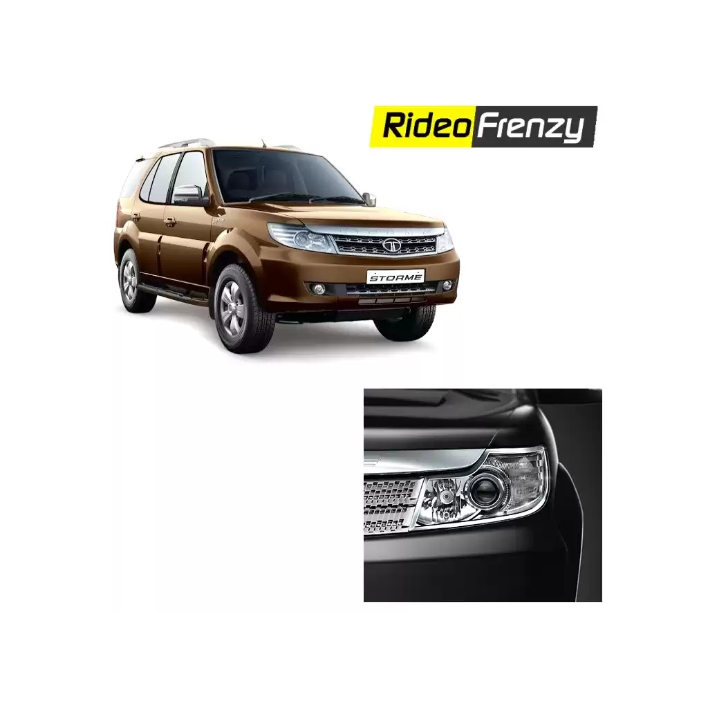 Buy Premium Quality  Tata Safari Storme Chrome Head Light online at low prices-RideoFrenzy