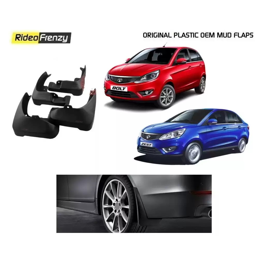 Buy Original OEM Tata Zest & Tata Bolt Mud Flaps online at low prices-RideoFrenzy