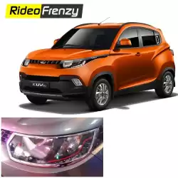 Buy Mahindra KUV100 Chrome Head light Covers online at low prices-RideoFrenzy