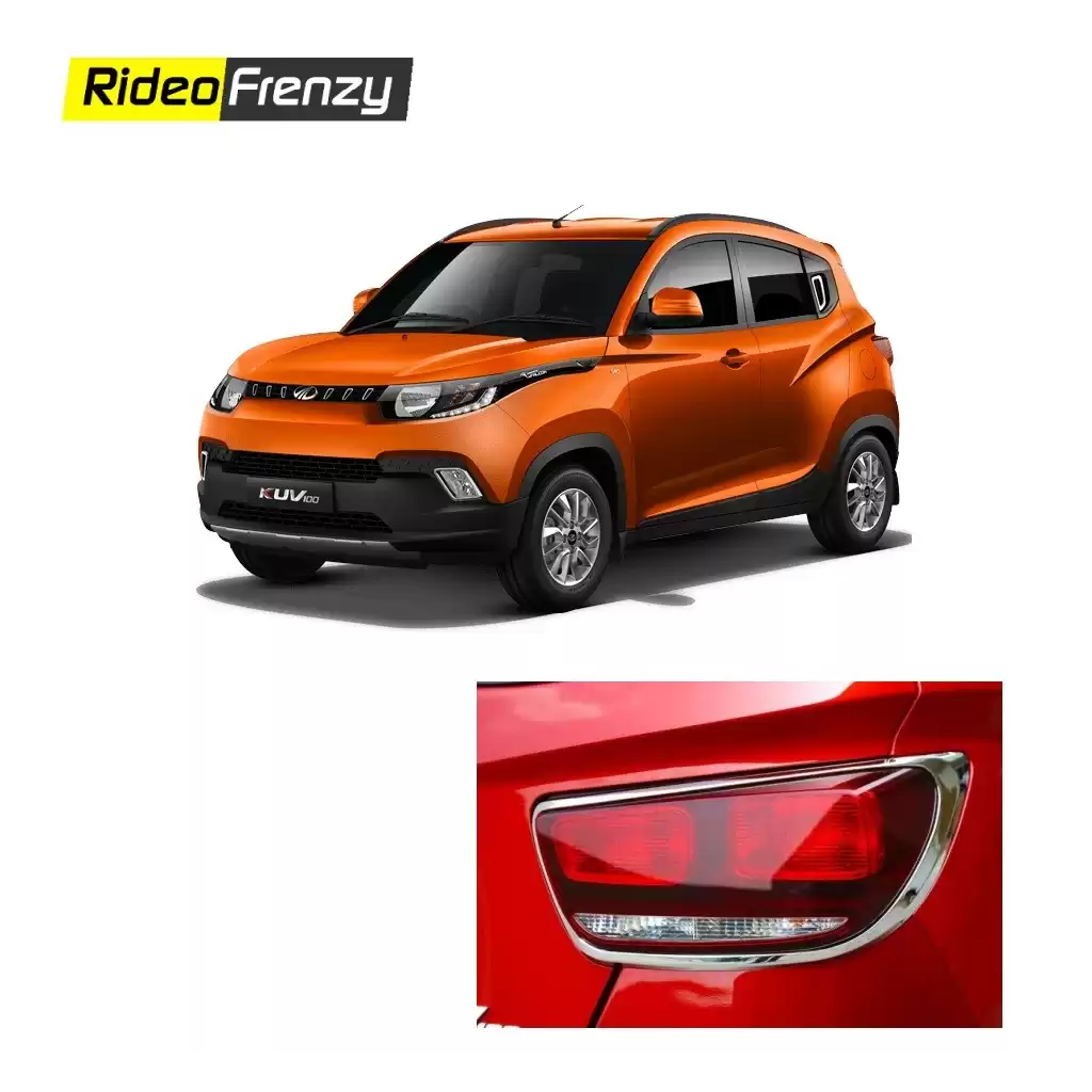Buy Mahindra KUV100 Chrome Tail light Covers online at low prices-RideoFrenzy