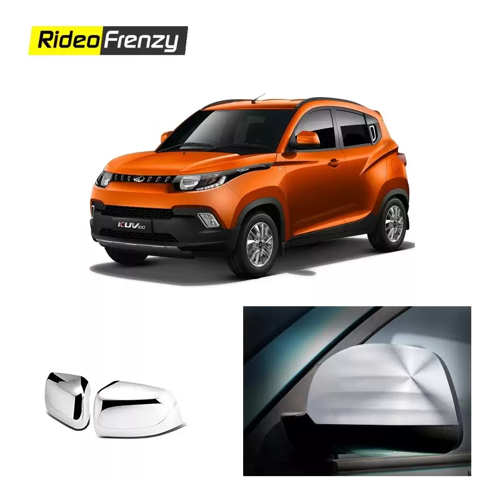 Buy Mahindra KUV100 Chrome Mirror Covers online at low prices-RideoFrenzy