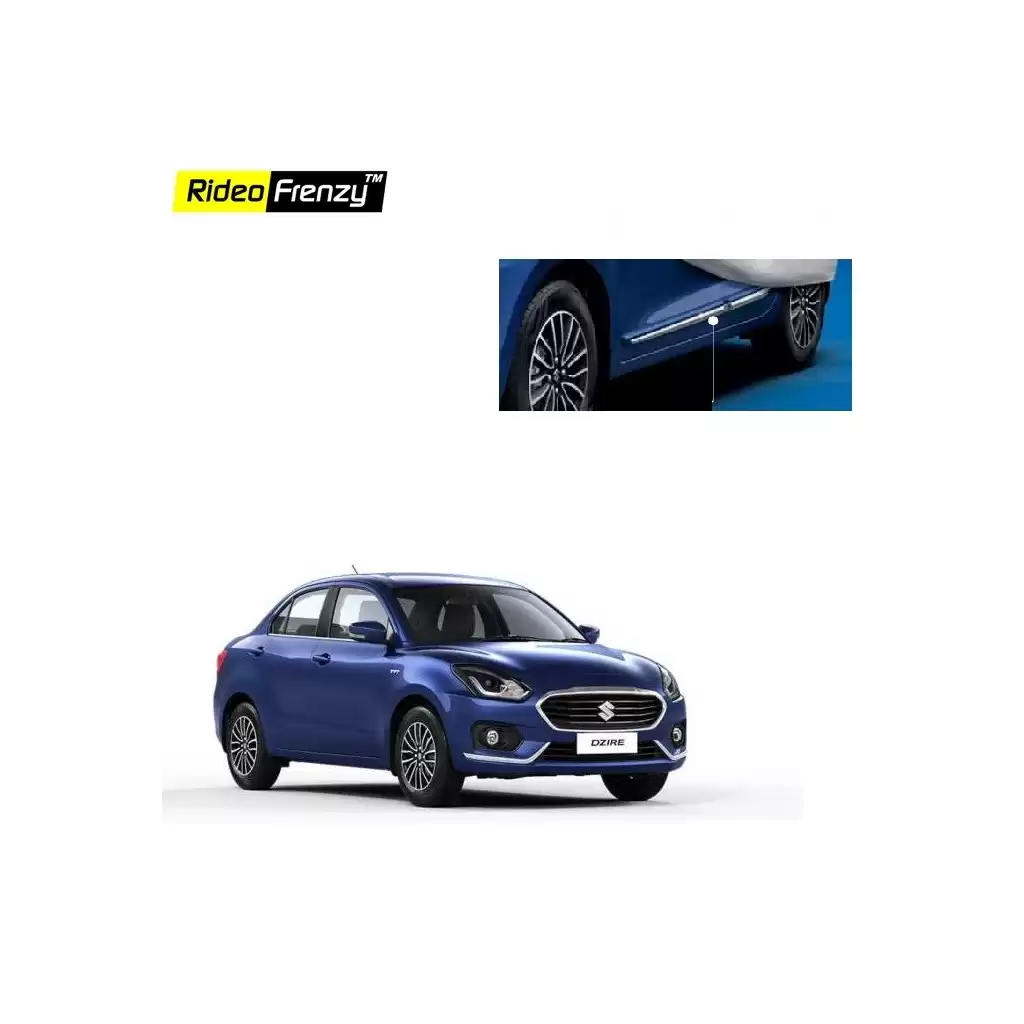Buy Maruti Suzuki Dzire 2017 Chrome Plated Side Beading | Original OE Type