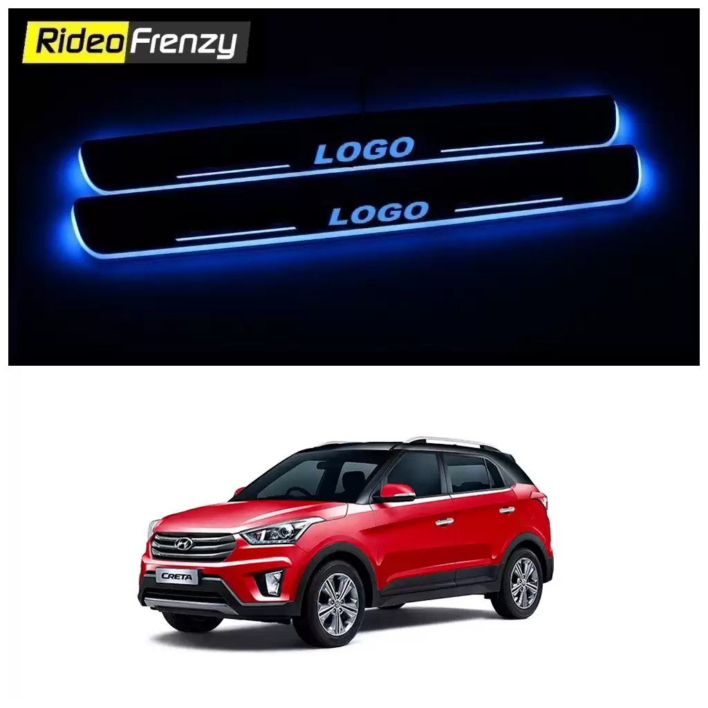 Buy Hyundai Creta 3D Power LED Illuminated Sill/Scuff Plates at low prices-RideoFrenzy