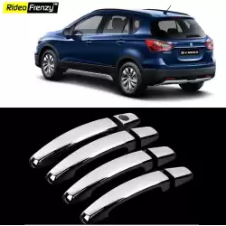 Buy Maruti S Cross Door Chrome Handle Covers at low prices-RideoFrenzy