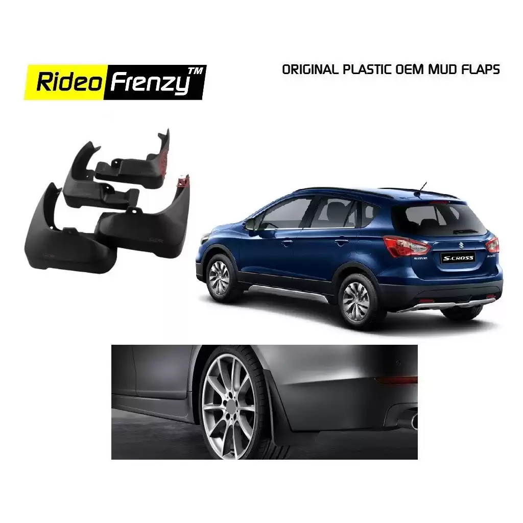 Buy Original OEM Maruti S-Cross Mud Flaps at low prices-RideoFrenzy