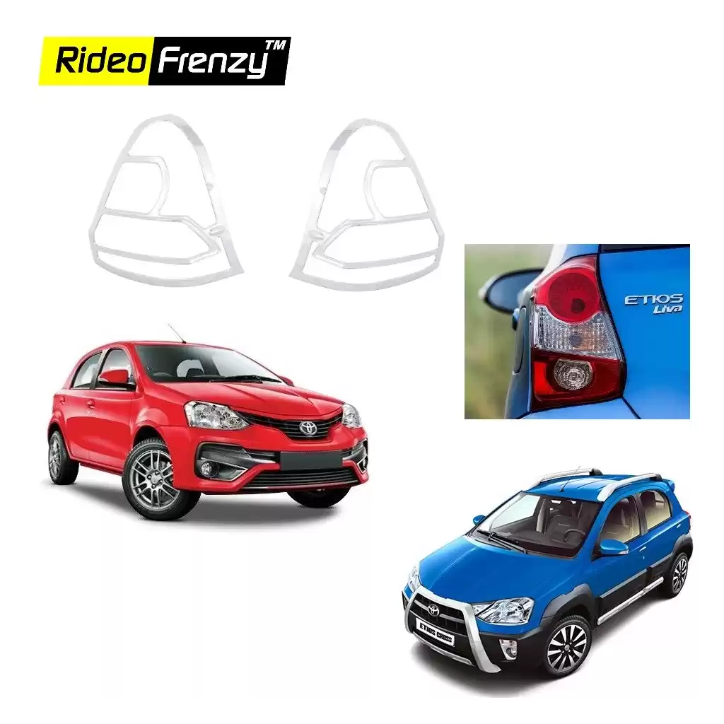 Buy Toyota Etios Liva & Etios Cross Chrome Tail Light Cover online at low prices-Rideofrenzy
