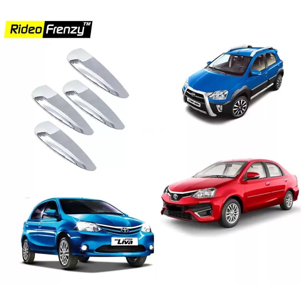 Buy Toyota Etios Liva/Etios/Cross Door Chrome Handle Cover online at low prices-Rideofrenzy