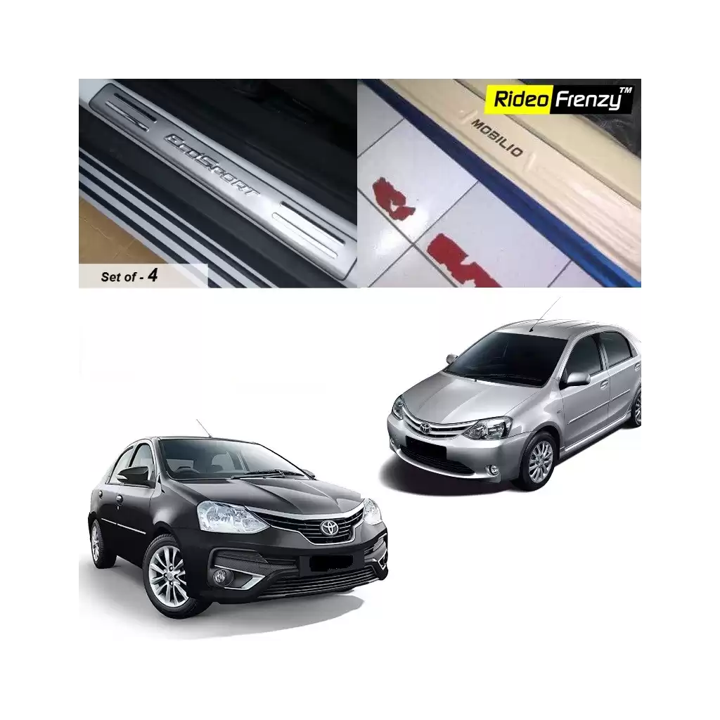 Buy Toyota Etios Door Stainless Steel Sill Plate online at low prices-Rideofrenzy