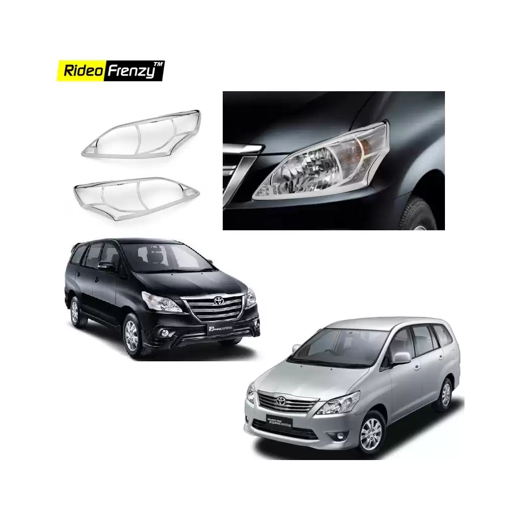Buy Toyota Innova Chrome HeadLight Covers online at low prices-Rideofrenzy