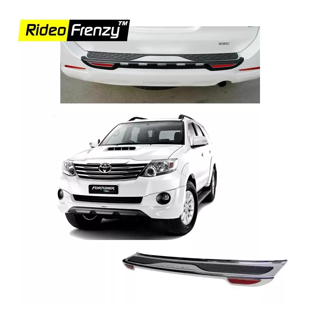 Buy Toyota Fortuner Rear Foot Plate Chrome online at low prices-Rideofrenzy Buy Toyota Fortuner Rear Foot Plate Chrome online at low prices-Rideofrenzy