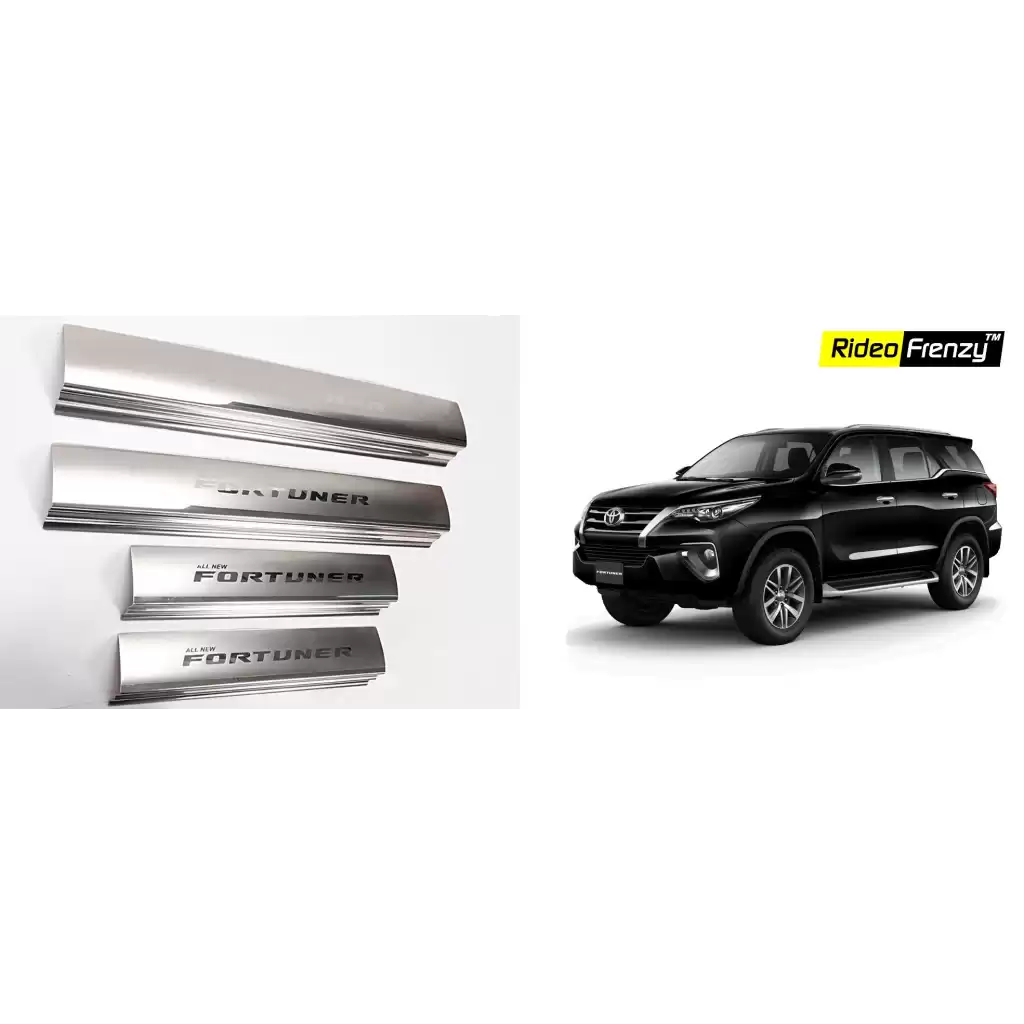 Buy New Toyota Fortuner Door Stainless Steel Sill Plate online at low prices-Rideofrenzy