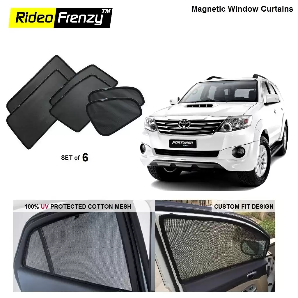 Toyota Fortuner Magnetic Car Window Sunshade-6pcs