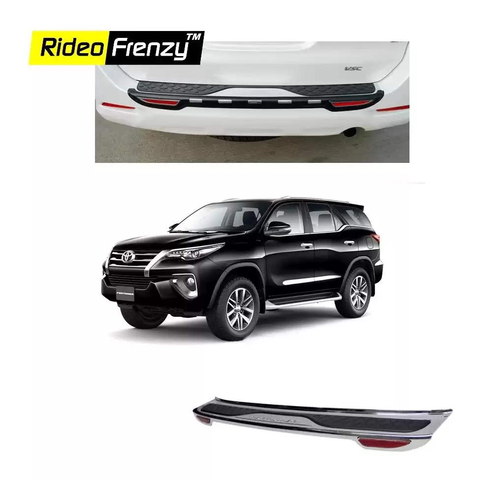 Buy Toyota New Fortuner Rear Foot Plate Chrome online at low prices-Rideofrenzy