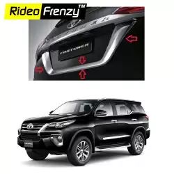 Buy New Toyota Fortuner Chrome Number Plate Garnish U online at low prices-Rideofrenzy