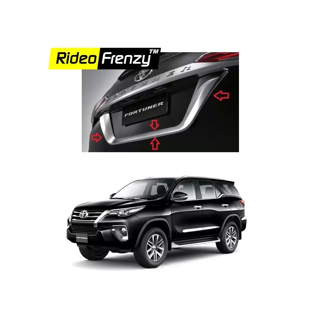 Buy New Toyota Fortuner Chrome Number Plate Garnish U online at low prices-Rideofrenzy