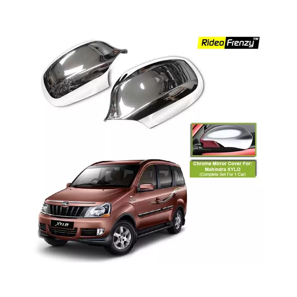 Buy Mahindra Xylo Chrome Side Mirror Covers online at low prices-Rideofrenzy