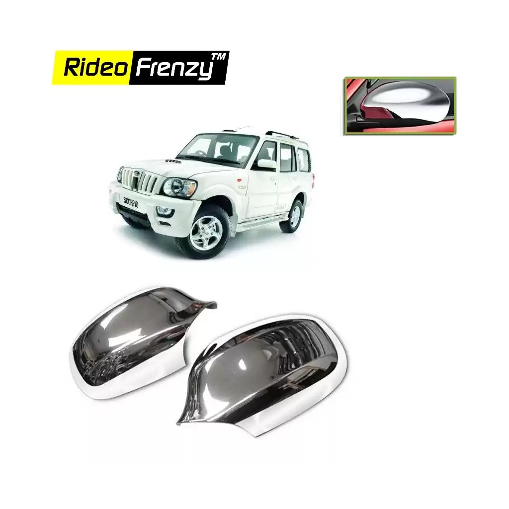 Buy Mahindra Scorpio Chrome Side Mirror Covers online at low prices-Rideofrenzy