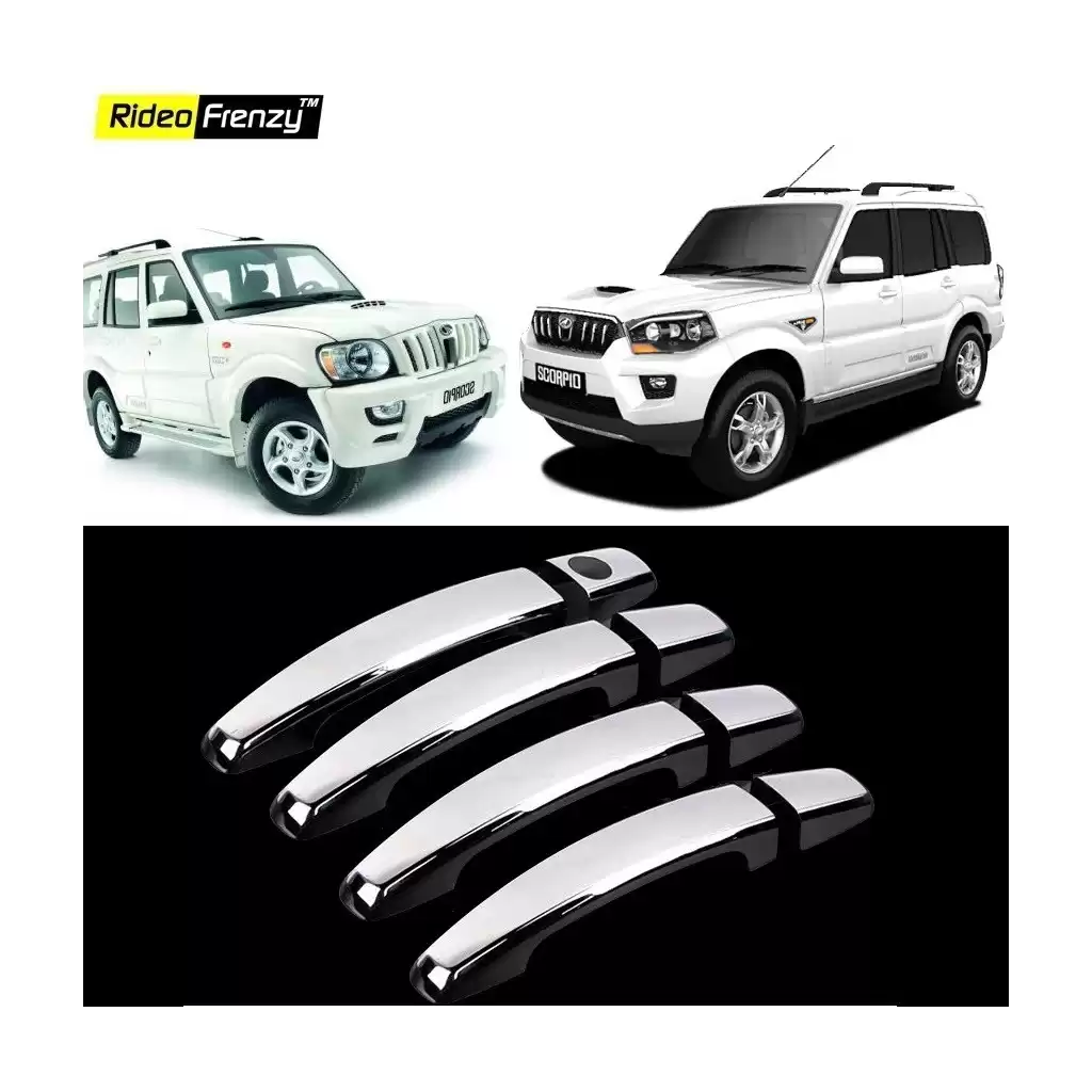 Buy Mahindra Scorpio Door Chrome Handle Covers online at low prices-Rideofrenzy