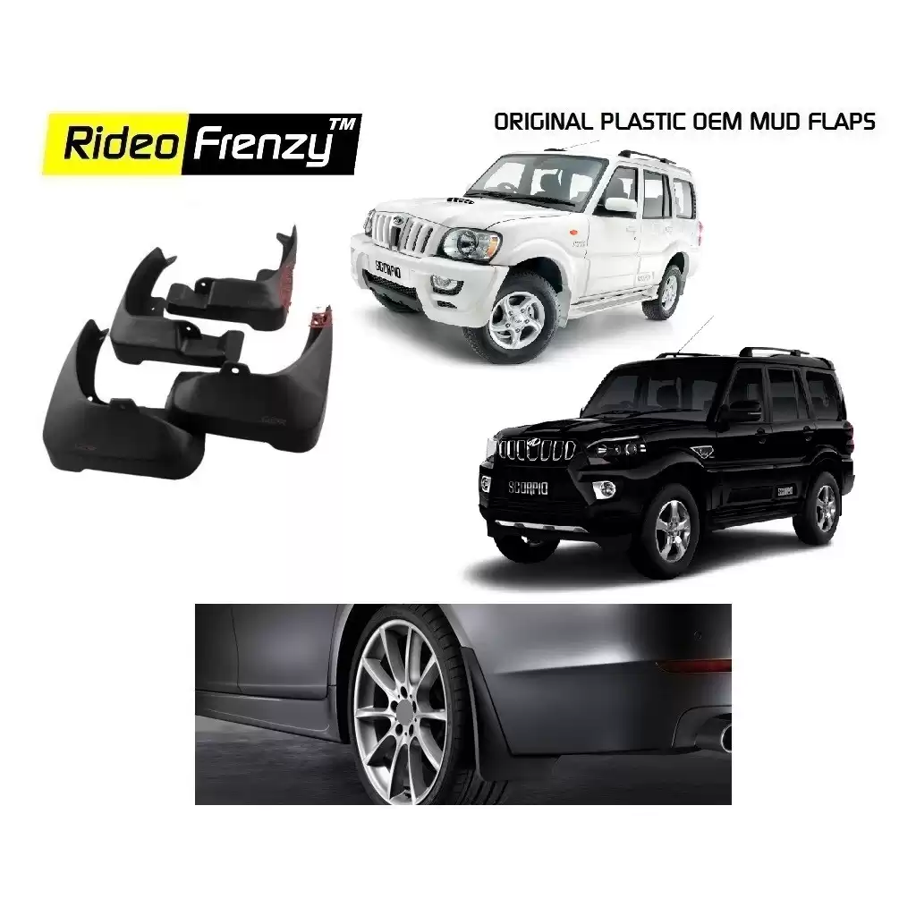 Buy Original OEM Mahindra Scorpio Mud Flaps online at low prices | RideoFrenzy