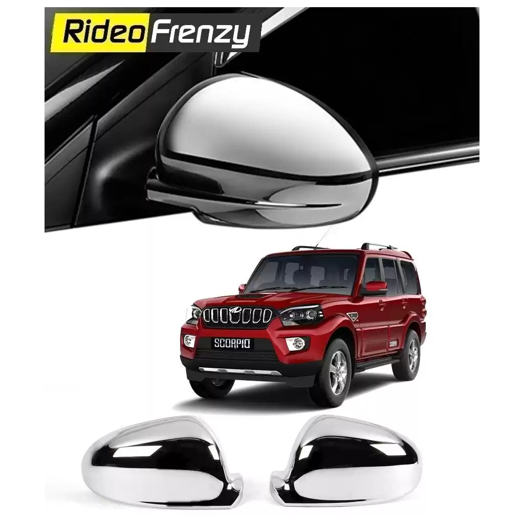 Buy Mahindra Scorpio 2014 Chrome Side Mirror online at low prices-Rideofrenzy
